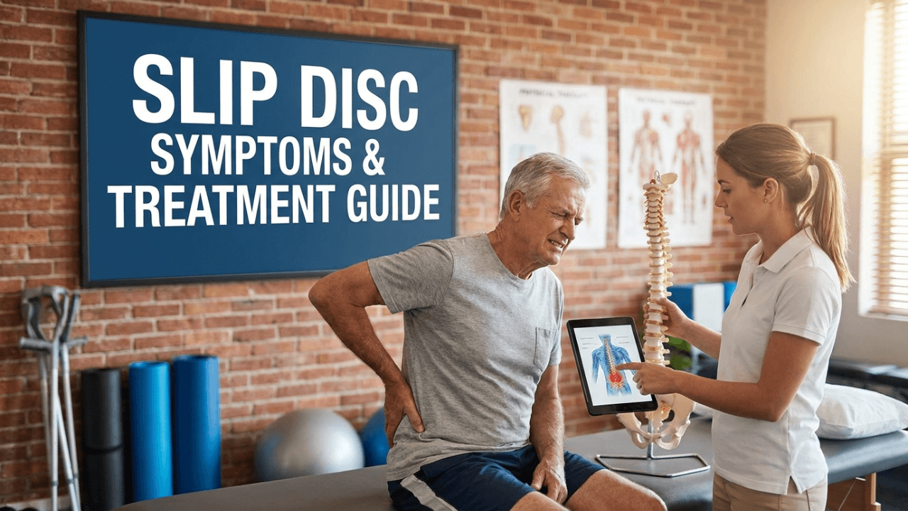 Slip disc symptoms and treatment guide herniated disc spine anatomy