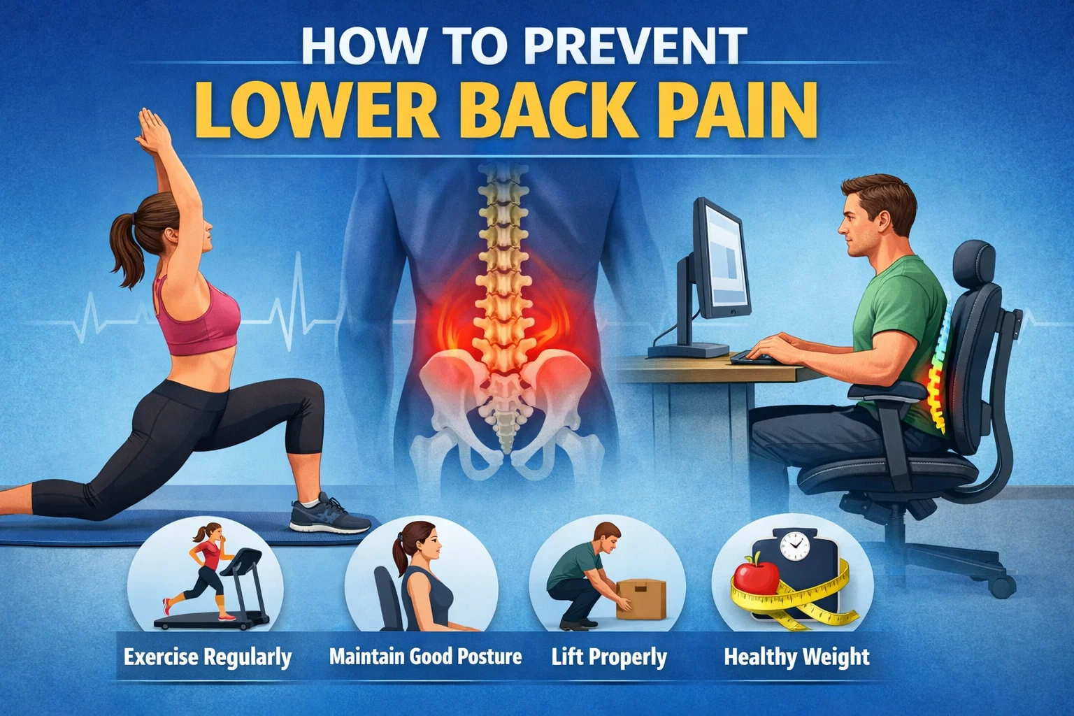How to Prevent Lower Back Pain - Simple Tips by Dr. Abhishek Saxena